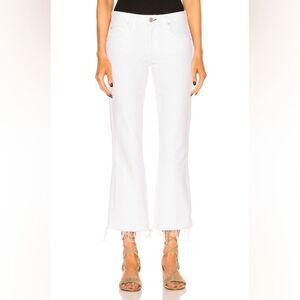 AMO White Kick Drop Jeans In Sea Salt Size 26